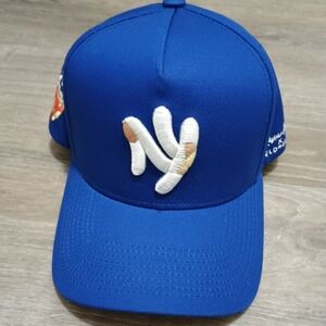 NYC Custom Trucker Snapback Hat - Royal Blue
